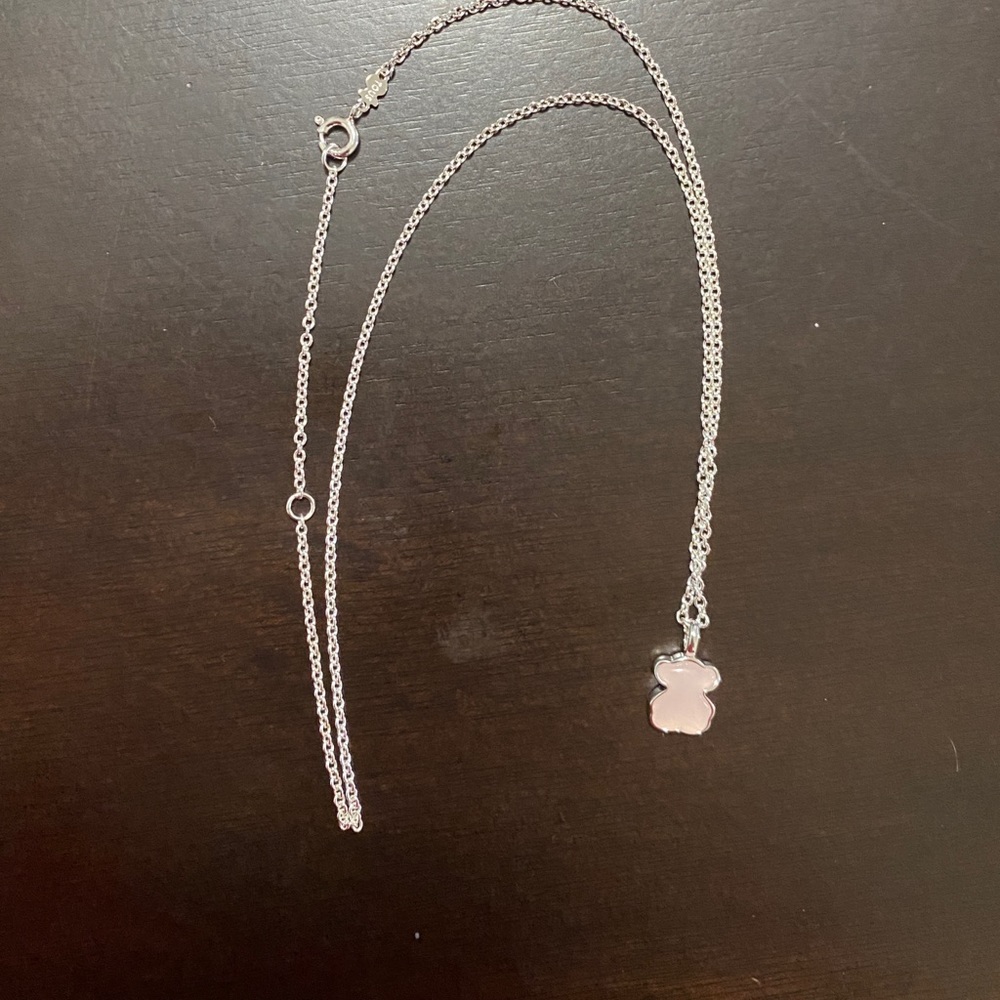 Tous Pink Bear Necklace